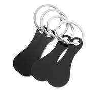 SHINEOFI 4Pcs Stainless Steel Shopping Trolley Tokens Key Ring Set Portable Coin Keychain for Supermarket Carts Lightweight Removable Trolley Token Holders
