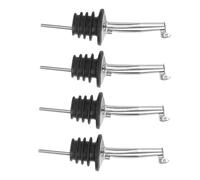 SHINEOFI 4pcs Stainless Steel Wine Pourer Bottle Spouts Metal Pour Spouts for Liquor Bartender Accessories Drink Stopper Bar Supplies