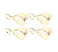 SHINEOFI 4pcs Sterling Silver Pinch Bails Tarnish Resistant Necklace Slider Clasp for Pendant Charms Jewelry Bail Connector for DIY Earrings and Necklaces