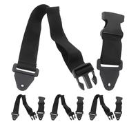SHINEOFI 4pcs Trash Can Lock Straps for Garbage Bins All-weather Sturdy Webbing and Plastic Buckles, Secure Lid Latch Bands for Animal Protection in Homes and Public Spaces