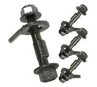 SHINEOFI 4pcs Vehicle Camber Bolt Kit for Wheel Alignment, Steel Material with 10.9 Grade Eccentric Design, Black Finish, Enhancing Driving Stability and Experience, for DIY Enthusiasts