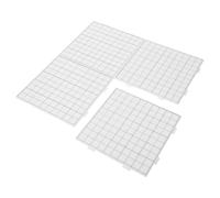 SHINEOFI 4pcs White Square Fuse Bead Pegboards 2.6mm with Grid Lines 15x15cm for DIY Crafts Beading Boards Suitable for Melty Beads and Ironing Projects