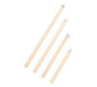 SHINEOFI 4pcs Wooden Parrot Perches with Screws Bird Cage Stand Poles 15/20/25/30cm Natural Wood Bird Perches for Parakeets Cage Accessories and Climbing