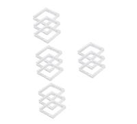 SHINEOFI 4sets Socket Covers Sticky Type Type Protectors for Switches Easy Installation Durable Enclosure for Bathroom and Outdoor Use 3pcs*4