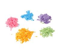 SHINEOFI 5 Bags Natural Dehydrated Paper Pulp Set for DIY Handmade Papermaking Crafts, Colorful Craft Supply with Green, Pink, Yellow, Blue, and Purple Pulp, 100g Each - Traditional