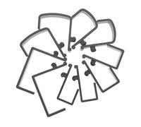 SHINEOFI 5 Pairs Plastic Bedside Basket Hooks with 2.1 to 6.1cm Width Clamp-on Clips, Lightweight and Easy to Clean Bed Frame Storage Hangers for Student Dorm Room and Home Use