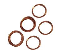 SHINEOFI 5 Rolls of Aluminium Bonsai Training Wire for Branches Training Practical Gardening Bonsai Tools with 1.0/1.5/2.0mm Wire Thickness for Plants Climbing