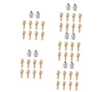 SHINEOFI 5 Sets Brass Collet Chuck Holder Nut Electric Grinding Drill Accessory for Rotary Tools High Strength Durability Improves Grip Compatible with Various Attachments