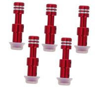SHINEOFI 5 Sets Electric Pressure Cooker Float Valve Replacement with Red Stem and Seal Steam Release Pressure Handle Compatible with Brands Easy Installation Safety Accessory