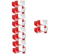 SHINEOFI 5 Sets Fire Extinguisher Wall Mount Bracket Kit Heavy Duty Holder with Hooks Screws for Easy Installation and Instant Accessibility for Home and Kitchen Safety