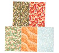SHINEOFI 5 Sheets Japanese Style Wrapping Paper Multipurpose Craft Paper for Birthday Presents and Holiday Decorations Premium Smooth Surface Elegant Patterns and Wrinkle-resistant