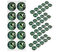 SHINEOFI 5 Sheets Self-Adhesive Seed Pot Label Plant Grow Pot Labels for Planting Surface PVC Material Waterproof Strong Stickiness Green Decoration