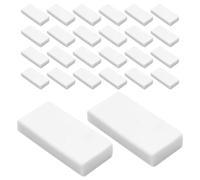 SHINEOFI 50 Pcs Rectangular White Erasers for Drawing and Sketching, Non-Toxic White Block Erasers for Artists, Students, School and Office Use