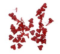 SHINEOFI 500pcs Heart Shape Mini Metal Brads Split Pins for Paper Fastening Scrapbooking Stamping DIY Craft Projects with Sturdy Hold