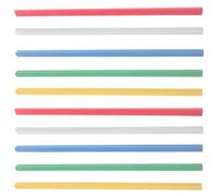 SHINEOFI 50pcs A4 Plastic Slide Binder Bars Report Binder Clips Pull Rod Slide Bars for Document Binding Folder Office School Use Solid Colors Red Yellow Green Blue White