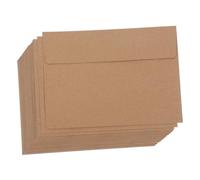 SHINEOFI 50pcs Brown Kraft Envelopes Self-Sealing Flap Paper Envelopes for Wedding Invitations Greeting Cards Vintage Retro Style Small Mailing