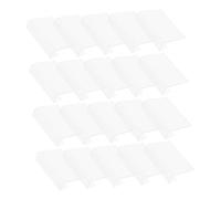 SHINEOFI 50pcs Clear Plastic Shelf Edge Label Holders Reusable Wire Shelf Clip Price Tag Display for Retail Merchandise Bins Supermarket Pantry and Storage Organization