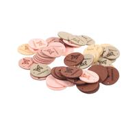 SHINEOFI 50pcs Colourful Handmade Sewing Labels Leather Clothing Tags for Crochet Butterfly Pattern Suitable for Bags Scarves Hats DIY Apparel