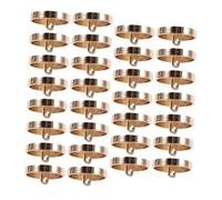 SHINEOFI 50pcs Flat Gold Round Metal Coat Buttons Minimalist Vintage Blazer Jacket Suit Sewing Replacement Craft Fasteners for Clothing DIY and Repairs