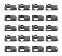 SHINEOFI 50pcs M6 Self Tapping License Plate Screw Clips U Type Metal Fixings with Green Coated Steel Base for Car License Plate Mounting and Anti Theft Fasteners