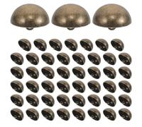 SHINEOFI 50pcs Mushroom Domed Buttons: 20 Mm Antique Dome Round Sewing Buttons with Shank for Suits Coats Uniforms Shirts Jackets Bronze