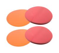 SHINEOFI 50pcs Orange Light Film Gels with Self-adhesive Backing, Pet Material, 2 Inch round Light Filters Compatible with Lamp Types for Dining and Crafting Unique Atmospheres