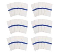 SHINEOFI 50pcs Party Paper Napkins with Built-in Flatware Pocket White Virgin Wood Pulp Disposable Napkins Elegant Blue Print Luxurious Design Outstanding Absorbency Neat Presentation