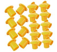 SHINEOFI 50pcs Plastic Rebar Safety Caps Protective End Covers for Rebar Reinforced Mushroom Caps for Construction Site Safety