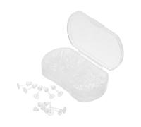 SHINEOFI 50pcs Plastic Studs with Safety Earring Backs, 5mm Flat Head Ear Stopper for Secure Fit, for Everyday Wear and Jewelry Making Projects