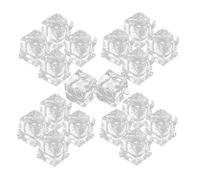 SHINEOFI 50pcs Realistic Acrylic Fake Ice Cubes for Decor and Photography Props, Square Shape with Vivid and Natural-looking Design, Sturdy and Reusable Decorative Ice Cubes for Fish Tanks