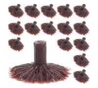 SHINEOFI 50pcs Train Scenery Trees Base Tree Pole Holder with Realistic Design Brown Plastic Adjustable DIY Assembly Versatile Applications for Diorama Model