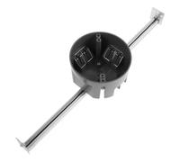 SHINEOFI 55lbs Ceiling Fan Brace Electrical Box, Fan Mounting Bracket | 55lbs round ceiling brace electrical box with adjustable support bar. Metal mounting bracket for fanmounts & light fixtures.