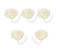 SHINEOFI 5pcs Artificial Aroma Diffuser Flowers with Tetrapanax Papyriferus and Cotton Material, Easy to Use No Electric Power Required Scented Sticks for Home and Living Room Decor