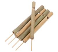 SHINEOFI 5pcs Bamboo Bird Whistles Handcrafted Portable Bird Caller Flutes with Precise Sounds for Outdoor Enthusiasts Parks Gardens and Farms