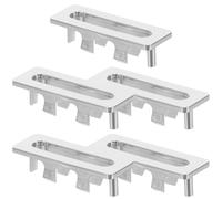 SHINEOFI 5pcs Bathroom Sink Overflow Cover Ring, Basin Overflow Drain Hole Trim Insert Cap for Washbasin, Replacement Sink Hole Cover Accessories