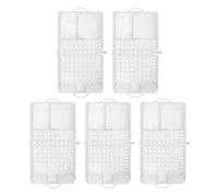 SHINEOFI 5Pcs Bee Queen Rearing Cages Beekeeping Supplies Double-Compartment Cell Cage Plastic Hive Tool Box for Honeybee Transport and Rearing