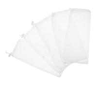 SHINEOFI 5pcs Bird Feeding Bags Drawstring Mesh Net for Wild Birds Polyester Hanging Feeder Bags 12x28cm Suitable for Garden and Backyard