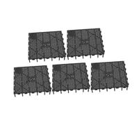 SHINEOFI 5pcs Black Aquarium Divider Tray Fish Tank Bottom Filter Plates Grid Separator for Breeding and Sand Isolation, Plastic Aquarium Accessories for Tank Filtration