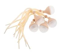 SHINEOFI 5pcs Car Fragrance Diffuser Bottles Glass Pendant with Wood Cap, Essential Oil Aroma Diffusers for Vehicle Interior Decoration and Air Freshener