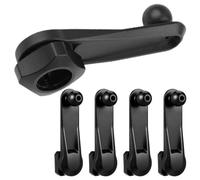 SHINEOFI 5pcs Car Hands-free Phone Holder Extended Reach Design and Flexible Compatibility, Black Plastic Cell Vent Extension Bracket for Vehicle Dashboard, 360° Swivel Ball Head Mount