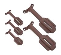 SHINEOFI 5pcs Ceiling Fan Blade Arms Replacement - Coffee Color Aluminum Blade Support Mount for Indoor Home and Hotel Fan Repair Parts