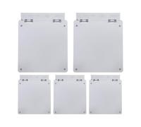 SHINEOFI 5pcs Central Ac Thermostat Protector Cover, Dustproof Plastic Switch Guard with Hinged Panel, Childproof Wall Switch Cover for 86-type Air Conditioning Controls, Black