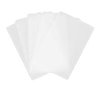 SHINEOFI 5Pcs Clear ID Holder Hard Plastic Card Sleeves for Business Credit Card Protector ID Badge Holder Transparent Covers for Wallet Waterproof and Dustproof
