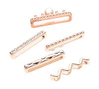 SHINEOFI 5Pcs Decorative Watchband Rings Lightweight Silicone Charms for Smartwatches Stylish Ornaments to Personalize Your Wristband for Family and Friends