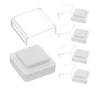 SHINEOFI 5pcs DIY Blank Stamp Ink Pads High-Density Sponge Portable Ink Pads for Scrapbooking Card Making Crafts Office Use