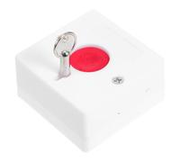 SHINEOFI 5pcs Emergency Call Alarm Elderly Alert System Seniors Emergency Call Bell Switch Plastic Wall Button Manual Alarm Button Bell for Patients White
