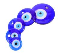SHINEOFI 5pcs Evil Eye Charm for DIY Jewelry Making and Necklace Making Glass Material with Unique Creative Style for Crafting Accessories