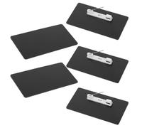 SHINEOFI 5pcs Flexible Reusable Label Strips with Writing Surface and High Contrast Area, Pvc Rectangular Erasable Tags for Storage and Shelf Use, Easy to Write and Wipe Clean for Event