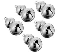 SHINEOFI 5Pcs Gourd Shape Pet Bells with Hanging Rings Lightweight Cat Dog Collar Pendants for Escape Prevention Crisp Jingle Sound for Christmas Accessories and Festive Decoration