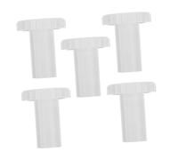 SHINEOFI 5PCS Leakproof Cooler Drain Plug Replacement Plastic Round Screw Caps for Refrigerator and Freezer Low Temperature Resistant Hole Stoppers Prevent Water Leakage and Protect